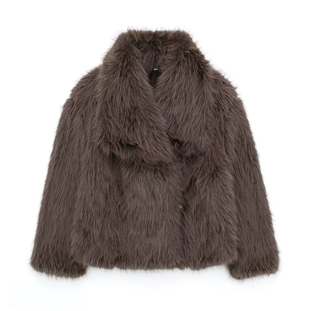 Alena | Elegant Faux Fur Jacket